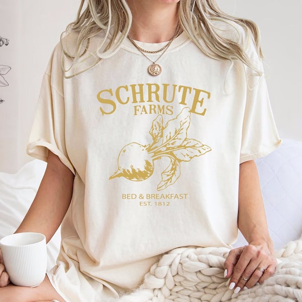 Comfort Colors® Schrute Farms Shirt, The Office, Schrute Farms, Bed and Breakfast Shirt,Gift Shirt, est 1812, Michael Scott, Dwight Schrute