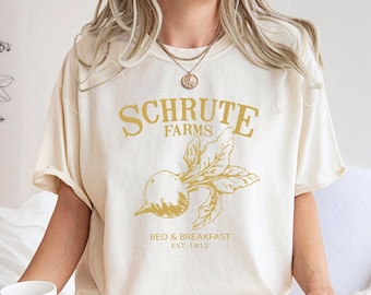 Comfort Colors® Schrute Farms Shirt, The Office, Schrute Farms, Bed and Breakfast Shirt,Gift Shirt, est 1812, Michael Scott, Dwight Schrute