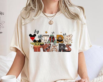 Comfort Colors® Disney Star Wars Classic Shirt, Disneyland Shirt, Disney Star Wars Tee, Star Wars Shirt, Family Disney Star Wars Tee