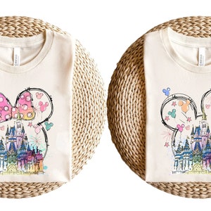 Minnie- Mickey Castle T-Shirt, Vintage Disney Shirt, Happiest Place on Earth Shirt , Magic Kingdom Shirt
