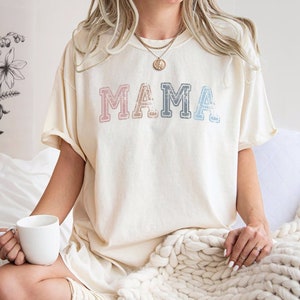 Comfort Colors® Mama Shirt For Mothers Day Gift From Daughter, Comfort Colors Mama Tshirt For Birthday Gift For Her, Baby Shower Gift, Mom