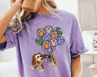 Slinky Dog with Mickey Balloons Shirt, Toy Story T-Shirt, Disney Dog Lover Gift, Disneyland Family Vacation Shirt, Magic Kingdom Tee