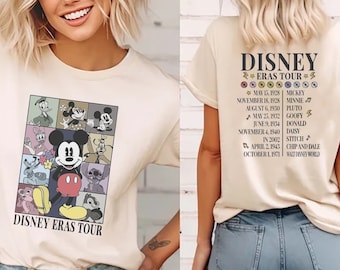 Vintage Disney World Eras Tour Mickey Mouse Shirt, Mickey And Friends Sweatshirt, Retro Walt Disney, Disney Eras, Mickey Eras Tour Hoodie