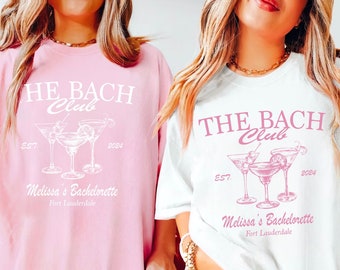 Comfort Colors® Bachelorette Party Shirts, The Bach Club Bachelorette Shirts, Custom Bachelorette Shirts, Personalized Luxury Bachelorette