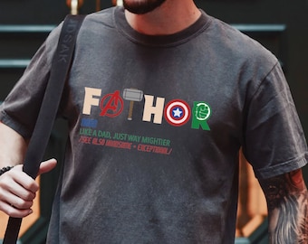 Comfort Colors® Father Day t-Shirt, Fathor Definition Shirt, Mighty Father Gift, Men's Shirt, Exceptional Dad Shirt