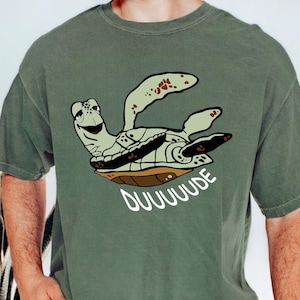 Dude And Lil Dude, Father And Son Disney Shirt, Father Son Shirts, Disney Dad Shirt, Squirt Shirt, Crush Shirt, Disney World Dad Shirt