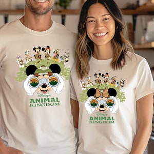 Animal Kingdom Safari Couple Shirts, Disney Mickey Minnie  Safari Mode, Couple Shirts, Disney Safari Couple Shirts, Disney Couple Gift