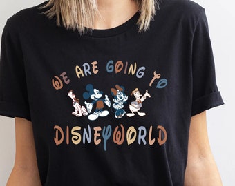 Retro Mickey & Friends Disneyworld T-Shirt 2024 - Family Vacation Tee, Magic Kingdom Visit, Minnie Donald Pluto Shirt for Disney Adventure