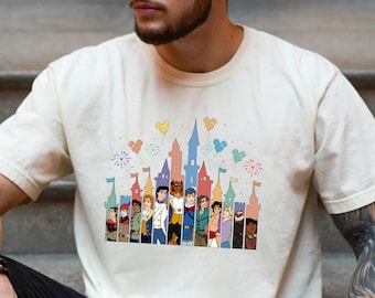 Comfort Colors® Disney Prince Castle Dad Shirt, Disney Vacation Boy shirt, Disney Castle shirt, Disney Prince Trip, Disney Gift For Kids