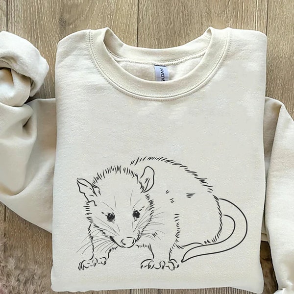 Opossum Sweatshirt, Opossum Lover Shirt, Cute Sweatshirt, Fall Oversized Hoodies