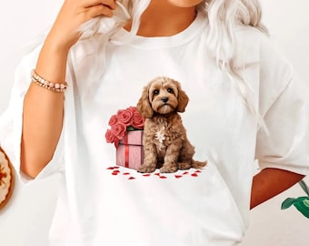 Cavapoo Dog Valentines Sweatshirt,Dog Shirt For People, Dog Mom Person Gift,New Dog Mama Gift, Valentines Gifts Hers, Dog Person Sweater