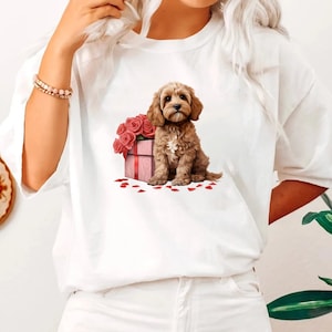 Cavapoo Dog Valentines Sweatshirt,Dog Shirt For People, Dog Mom Person Gift,New Dog Mama Gift, Valentines Gifts Hers, Dog Person Sweater