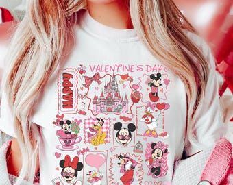 Coquette Bows Mickey and Friends Disney Valentine Shirt & Sweatshirt, Happy Valentine’s Day 2026 Tee, Disneyland Valentine Gift For Her