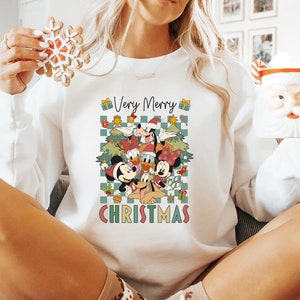 Mickey&#39;s Very Merry Christmas Party 2024 Sweatshirt, Walt Disneyworld Christmas Shirt, Magic Kingdom Christmas Sweatshirt, Christmas Gift