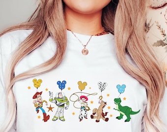 Retro Toy Story Friends Shirt Balloon Shirt Toy Story Characters Shirt Magic Kingdom Tee Great Gift Ideas Men Women