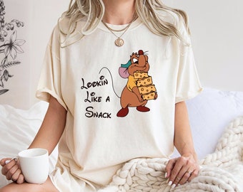 Comfort Colors® Lookin' Like A Snack Gus-Gus Shirt, Disney Cinderella Shirt, Disney Snacks, Disneyland Trip Shirt, Disney Family Shirt