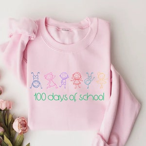 100 Days of School Sweatshirt, 100 Day Shirt, 100th Day Of School Celebration, Student Shirt,Back to School Shirt, Gift For Teacher