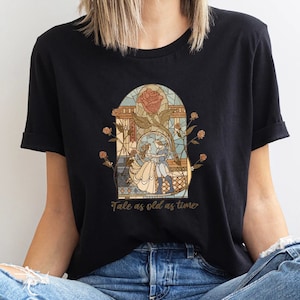 Retro Disney Princess  Shirt, Disney Princess Belle Sweatshirt, Beauty And The Beast Shirt, Disney World Shirt, Tale As Old As Time Hoodie