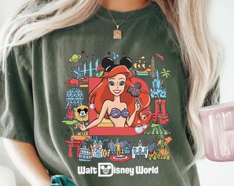 Walt Disneyworld The Little Mermaid Shirt, Disney T-shirt, Women's Little Mermaid Ariel Shirt, Ariel Mermaid Shirt, Disney Ariel Shirt