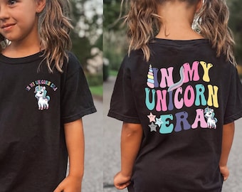 In My Unicorn Era Shirt, Unicorn Gift, Mythical Creature Shirt, Funny Fantasy Animal Gift, Retro Kids Shirt, Mama's Little Girl Shirt