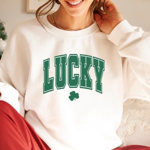 St Patrick's Day Lucky Sweatshirt, Kids St Patty's shirt, Shamrock tee, St Patrick's Day Tee,Cute St Patty's Shirt,Shamrock Sweatshirt