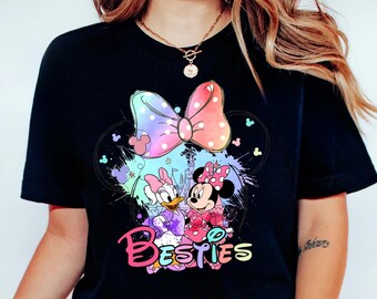 Disney Best Friends Shirt, Mini Mouse And Daisy Duck Besties T-Shirt, Disney Girls Tee, Magic Kingdom Shirt, Disney Friends Matching Tee