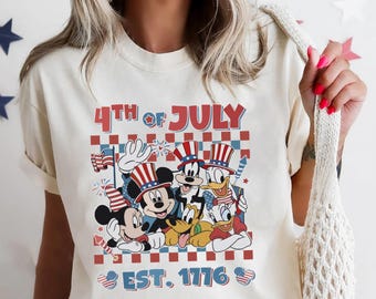 Mickey and Friends 4th Of July Shirt, Mickey Friends Shirt, Patriotic Memorial Day Tee, Disney 4th of July Shirt, 4th July Shirt, Mickey Tee