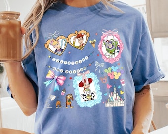 Retro Coquette Bow Disney Toy Story shirt, To Infinity and Beyond, Toy Story Friends T-shirt, Disney Family shirts, Toy Story Land shirt