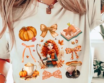 Comfort Colors® Disney Princesses Shirts, Princess Merida Fall Shirt, Princess Tee, Princess Gift, Princess gift for girl, Princess Merida