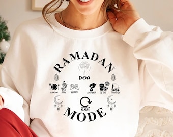 Ramadan Mode Sweatshirt, Family Ramadan Shirt, Ramadan Mubarak Shirt, Ramadan Kareem Shirt, Muslim Shirt, Eid Mubarak Sweatshirt