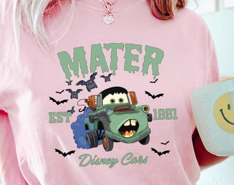 Halloween Cars Movie Shirt,Comfort Colors,Lightning McQueen Luigi Guiro Halloween Shirt,Halloween Kids Cars Shirt,Cars Halloween Party 1935
