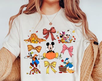 Comfort Colors® Disney Fall T-Shirt, Disney Halloween, Disney Thanksgiving Tee, Cute Fall Disney Shirt, Disney Autumn shirt, Fall Mickey Tee