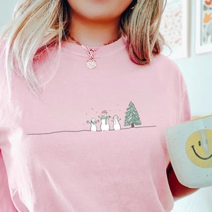 Christmas Snowman Shirt, Christmas Hoodie, Snowman Shirt, Snowman T-Shirt, Christmas Crewneck, Christmas Shirts for Women