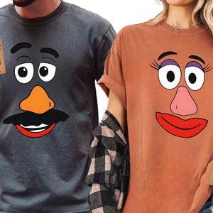 Mr Potato And Mrs Potato Shirt, Disney Couples T-Shirt, Toy Story Shirt, Potato Face Shirt, Family Matching Shirts