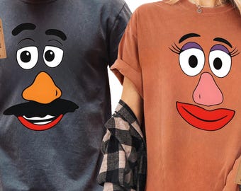 Mr Potato And Mrs Potato Shirt, Disney Couples T-Shirt, Toy Story Shirt, Potato Face Shirt, Family Matching Shirts