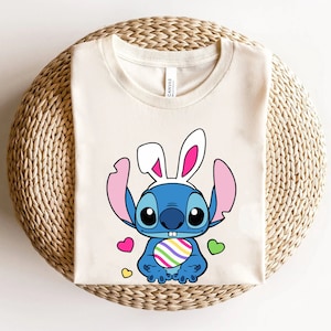 Disney Stitch Happy Easter Shirt, Lilo Stitch Happy Easter Shirt, Stitch Bunny Shirt, Disney Easter Shirt, Disney Happy Easter Shirt