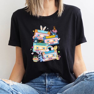 Retro Stitch Easter Shirt, Lilo Stitch Easter Eggs Shirt, Disneyworld Easter Vacation Shirt, Easter Family Shirt, Disneyland Trip Shirt