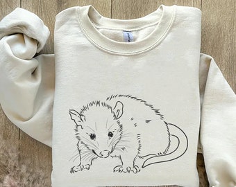 Opossum Sweatshirt, Opossum Liebhaber Shirt, süßes Sweatshirt, Herbst übergroße Hoodies