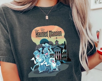 Comfort Colors® Vintage Haunted Mansion Liberty Square Comfort Colors Shirt, Hitchhiking Ghosts Shirt, Haunted Mansion Halloween T-shirt
