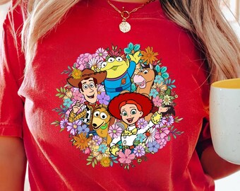 Disney Floral Toy Story Shirt, Buzz Lightyear Shirt, Slinky Dog Shirt, Toy Story Squad Shirt, Toy Story Friends Shirt, Toy Story Land Shirt
