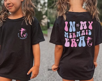 In My Mermaid Era Shirt, Cute Mermaid Shirt, Mermaid Birthday Girl Gift, Retro Kids Shirt, Mama's Little Girl Shirt, Cute Toddler Gifts