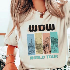 Retro Walt Disneyworld Watercolor Comfort Colors Shirt, Vintage Disneyworld Shirt, Retro Disney Shirt, Magic Castle Shirt, Disney 2025 Trip
