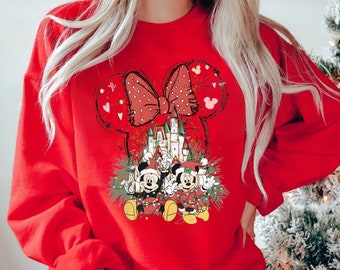 2024 Mickey&#39;s Very Merry Christmas Party Sweatshirt, Disney Christmas Family Shirt, Magic Kingdom Christmas Gift