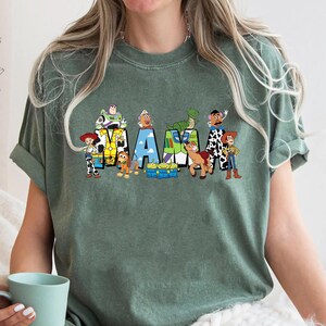 Comfort Colors® Toy Story Mama Shirt, Toy Story Mother&#39;s Day  Shirt, Disney Toy Story, Buzz Lightyear Shirt, Gift For Mom, Disney Trip Shirt