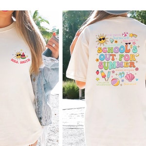 Comfort Colors® Last Day Of School Shirt, School's Out For Summer, End Of School Year, Goodbye School Tee, Hello Summer Vacation, Teacher