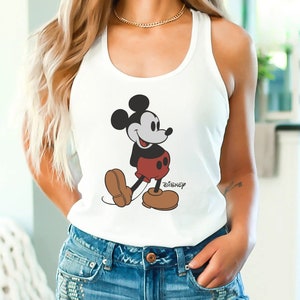 Disney Classic Mickey Mouse Pose Tank Top, Mickey Tank, Disneyland Holiday Vacation Tank, Disney Retro Tank Top