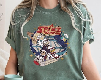 Comfort Colors® Space Mountain Shirt, Magic Kingdom Shirt, Mouse And Friends Space Shirt, Disney Shirt, Vintage Disney Shirt, Space Mountain