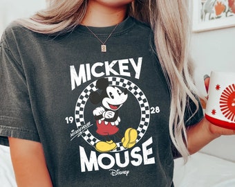 Comfort Colors® Retro Mickey Mouse Shirt, Vintage Mickey Shirt, Disney Vacation, Disneyland Shirt, Magic Kingdom Shirt, Classic Mickey Tee