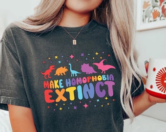 Comfort Colors® Gay Pride Shirt,Pronouns Shirt,Trans Shirt, Lgbtq Shirt ,Lgbt Pride Shirt,Equality Shirt,Pride Month Shirt,Rainbow,Lesbian