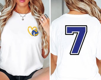 Custom Volleyball Tshirts, Your Number Volleyball Shirt, Custom Volleyball Shirt, Game Day Shirt, Volleyball Mom Shirt, Volleyball tee